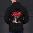 Boston Terrier Lover Heart Shape Boston Terrier Valentine Men's Hoodie Back Print, gift for family, gift for coworker