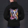 Boston Terrier Lover Pop Art Color Boston Terrier Dog For Men Women Girls Kids Men's Hoodie Back Print, gift for family, gift for coworker