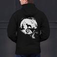 Boston Terrier And Moon Halloween Costume Dog Lover Men's Hoodie Back Print, Boston Terrier Halloween Hoodies, gift for family, gift for coworker