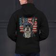 Boston Terrier Patriotic 4th Of July USA American Flag Men's Hoodie Back Print, Patriotic Boston Terrier Hoodies, American Boston Terrier Hoodies, Boston Terrier 4th Of July Hoodies, gift for family, gift for coworker