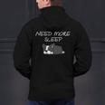 Boston Terrier Puppy Need More Sleep Pajama For Bedtime Men's Hoodie Back Print, gift for family, gift for coworker