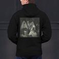 Boston Terrier Selfie With Ghosts Halloween Dog Lover Men's Hoodie Back Print, Boston Terrier Halloween Hoodies, gift for family, gift for coworker