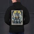 Boston Terrier Tarot Card Dog Men's Hoodie Back Print, Boston Terrier Tarot Hoodies, gift for family, gift for coworker