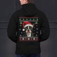 Boston Terrier Ugly Christmas Sweater Xmas For Adults Kids Men's Hoodie Back Print, Boston Terrier Christmas Hoodies, gift for family, gift for coworker