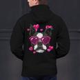 Boston Terrier Valentines Day Shirt Heart Dog Lover Men's Hoodie Back Print, gift for family, gift for coworker