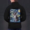 Boston Terrier Van Gogh Starry Night Men's Hoodie Back Print, gift for family, gift for coworker
