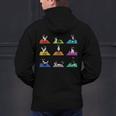 Boston Terriers Yoga Asana Pose And Meditation Men's Hoodie Back Print, gift for family, gift for coworker