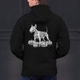 Bull Terrier Skeleton Birthday Halloween Kids Men's Hoodie Back Print, gift for family, gift for coworker
