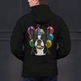 Celebration Event Birthday Party Boston Terrier Men's Hoodie Back Print, gift for family, gift for coworker