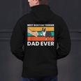 Cute Boston Terrier Best Boston Terrier Dad Ever Men's Hoodie Back Print, Boston Terrier Dad Hoodies, gift for family, gift for coworker