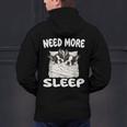 Cute Boston Terrier Need More Sleep Pajamas Nightgown Men's Hoodie Back Print, gift for family, gift for coworker