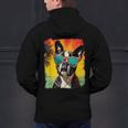 Dog Boston Terrier Hawaiian Men's Hoodie Back Print, gift for family, gift for coworker