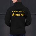 I Don't Give a Schnitzel T-Shirt Men's Hoodie Back Print, gift for family, gift for coworker