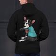 Father's Day Gift Dog Dad Boston Terrier i Love Dad Tattoo Men's Hoodie Back Print, Boston Terrier Dad Hoodies, gift for family, gift for coworker