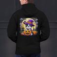 Halloween Boston Terrier Dog Breed With Jack O' Lantern Art Men's Hoodie Back Print, Boston Terrier Halloween Hoodies, gift for family, gift for coworker