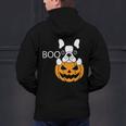 The Halloween Boston Terrier Men's Hoodie Back Print, Boston Terrier Halloween Hoodies, gift for family, gift for coworker