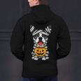 Halloween Dog Boston Terrier Mummy Costume Men Women Kids Men's Hoodie Back Print, Boston Terrier Halloween Hoodies, gift for family, gift for coworker
