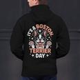 It’s A Boston Terrier Day Pet Cute Dog Lover Cartoon Men's Hoodie Back Print, gift for family, gift for coworker