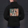 Patriotic Boston Terrier Dog Lover USA Flag 4th Of July For Men Women Kids Men's Hoodie Back Print, Patriotic Boston Terrier Hoodies, Boston Terrier 4th Of July Hoodies, gift for family, gift for coworker