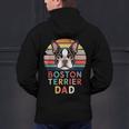 Retro Boston Terrier Dad Men's Hoodie Back Print, Boston Terrier Dad Hoodies, gift for family, gift for coworker