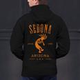 Sedona Arizona Southwestern Style Souvenir Vintage Men's Hoodie Back Print, gift for family, gift for coworker