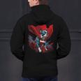 Super Power Superhero Boston Terrier Dog For Men Women Kids Men's Hoodie Back Print, gift for family, gift for coworker