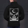 Tarot Card Vintage Crescent Moon Boston Terrier Dog Mom Men's Hoodie Back Print, Boston Terrier Mom Hoodies, Boston Terrier Tarot Hoodies, gift for family, gift for coworker