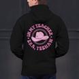 In My Teacher Era Yeehaw Pink Teacher Western Cowgirl Men&#x27;s Hoodie Back Print, gift for family, gift for coworker