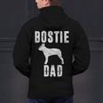 Vintage Boston Terrier Dad Dog Daddy Bostie Father Men's Hoodie Back Print, Boston Terrier Dad Hoodies, gift for family, gift for coworker