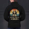 Vintage Boston Terrier Dad Dog Lovers Father's Day Tee Men's Hoodie Back Print, Boston Terrier Dad Hoodies, gift for family, gift for coworker
