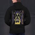 Vintage Boston Terrier Dog Men's Hoodie Back Print, gift for family, gift for coworker