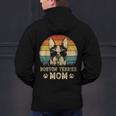 Vintage Boston Terrier Mom Dog Lovers Mother's Day Men's Hoodie Back Print, Boston Terrier Mom Hoodies, gift for family, gift for coworker