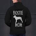 Vintage Boston Terrier Mom Dog Owner Bostie Mother Men's Hoodie Back Print, Boston Terrier Mom Hoodies, gift for family, gift for coworker