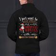 Watch Christmas Movies With My Boston Terrier Bostie Men's Hoodie Back Print, Boston Terrier Christmas Hoodies, gift for family, gift for coworker