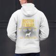 Anatomy Of Boston Terrier Dog Lover Men's Hoodie Back Print, gift for family, gift for coworker