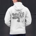 Boston Terrier Dog Bostie Mom Idea For Women Men's Hoodie Back Print, Boston Terrier Mom Hoodies, gift for family, gift for coworker