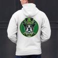 Boston Terrier Dog St Patricks Day Irish Pet Lover Men Women Kids Men's Hoodie Back Print, gift for family, gift for coworker