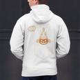 Boston Terrier Halloween Cute Bostie Dog Pocket Boo Men's Hoodie Back Print, Boston Terrier Halloween Hoodies, gift for family, gift for coworker