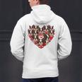 Boston Terrier Heart Valentine Boston Terrier Men's Hoodie Back Print, gift for family, gift for coworker
