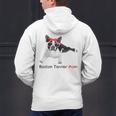 Boston Terrier Mom Bandana Boston Terrier Dog Men's Hoodie Back Print, Boston Terrier Mom Hoodies, gift for family, gift for coworker