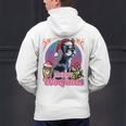 Boston Terrier Santa Claus Coffee Mug Merry Christmas Dogs Men's Hoodie Back Print, Boston Terrier Christmas Hoodies, gift for family, gift for coworker