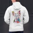 Boston Terrier Splash Men's Hoodie Back Print, gift for family, gift for coworker