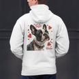 Boston Terrier Is My Valentine Cute Pet Dog Owner Valentine Men's Hoodie Back Print, gift for family, gift for coworker