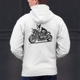 Cool Boston Terrier Riding a Motorcycle Biker Dog Lover For Men Women Kids Men's Hoodie Back Print, Boston Terrier Riding Hoodies, gift for family, gift for coworker