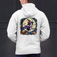 Cute Boston Terrier Halloween Costume Dog Lover Women Girls Men's Hoodie Back Print, Boston Terrier Halloween Hoodies, gift for family, gift for coworker