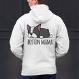 Cute Boston Terrier Boston Mama Men's Hoodie Back Print, gift for family, gift for coworker