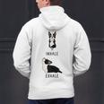Inhale Exhale Yoga Boston Terrier Tshirt Men's Hoodie Back Print, gift for family, gift for coworker