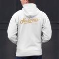 Retro Sedona Script Vintage Throwback Kids Men's Hoodie Back Print, gift for family, gift for coworker