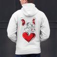 Valentine's Day Boston Terrier Dog Vector Men's Hoodie Back Print, gift for family, gift for coworker