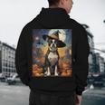 Aesthetic Halloween Boston Terrier Dog Witch Pumpkin For Men Women Kids Men's Hoodie Back Print, novelty gifts, funny gifts